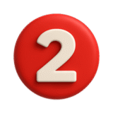 Number 2 step badge.