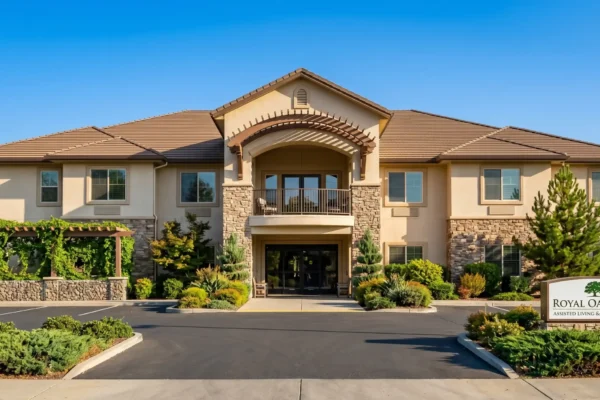 Royal Oaks Inn 80-bed assisted living and memory care community at 45 North Erbes Road in Thousand Oaks, Ventura County, California