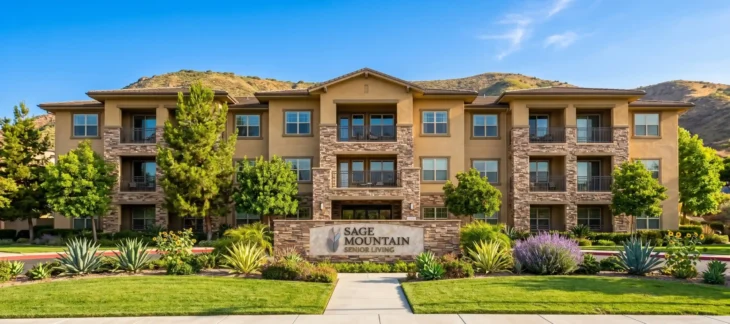 Sage Mountain Senior Living resort-style assisted living and memory care community on Grande Vista Drive in Thousand Oaks, Ventura County, California